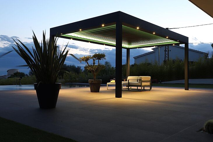 Pergola de nuit