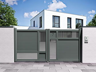 Portail alu originale de la collection Impulsion